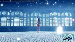 I see super sonico bouncin' her big tits in 4k