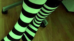 Stuffing Her Tight Pussy with a Dildo