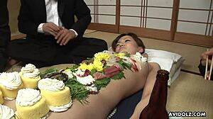 japanese asuka ayanami serves hairy group fun uncensored