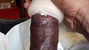 Masturbating with a toy on pussy