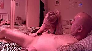 horny blonde wife rides cock in steamy homemade action