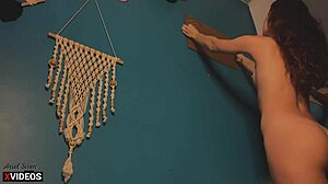 Couldn't resist watching me paint naked? He sucked me all!