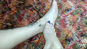 i pour oil on my feet and jerk you off