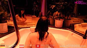 Wow, check my wet German pussy in the whirlpool with dirty talk!
