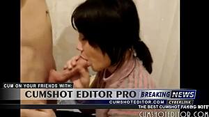 great young brunette amateur practices her skills