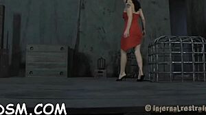 Stunning brunette babe bound for hardcore play! 😈