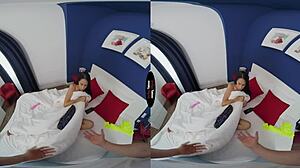 Brunette in virtual taboo POV anal assfucking, pleasure is real