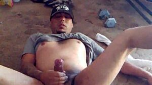 Gay boy playing solo