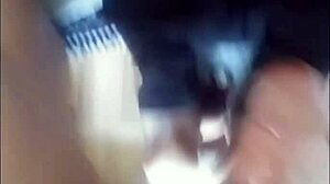 i watch this ebony lady fucking hard in the bathroom while smoking