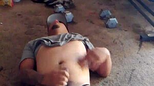 Gay boy playing solo