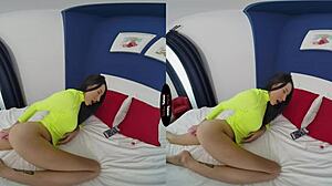 Brunette in virtual taboo POV anal assfucking, pleasure is real