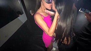 Look! Two Young Lesbians Licking Pussy On The Swing!