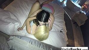 Nadia White poses nude