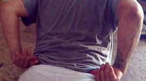 Gay boy playing solo