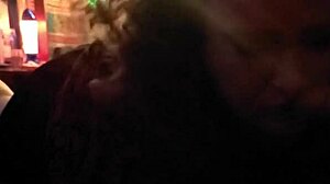 big redhead performs oral in various positions before bending over.