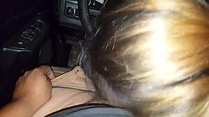 Young Amateur Girl Sucking Cock in the Back of a Truck