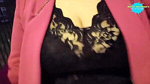 Horny Milf Flashing Big Tits And Shaved Ass In Public Slut Action