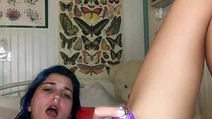 teen using dildo in bed with cassie higgs19 scene