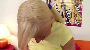 Look at Lil Lexy flaunting natural tits while fingering her tight pussy solo for an intense orgasm