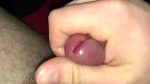 Messy belly cumshot before a wild session