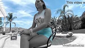 TeenGonzo Zoey Foxx Shines in Outdoor Casting Interview