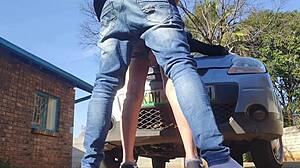 College girl creampied on car?