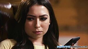 She’s gushing while scissoring with her hot lesbian lover.