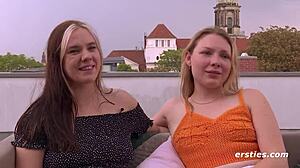 Ersties - Lesbians Reach Climax With Dildo And Ice Pop In Wild Play