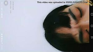 this hot asian girl plays with bottle in wet pussy fun