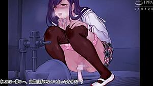 School club member does naughty things in night club mmd