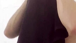 wet shower bathing time with intriguing contrasts in simple routine