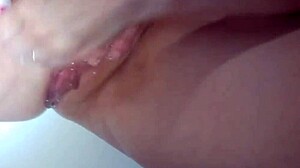 Secretly Filming My Girlfriend Shaving Her Smooth Pussy