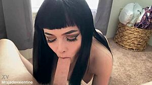 Intense Throat Training Session For Slutty Sub Jade Valentine