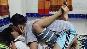 ebony creampied in steamy bathroom