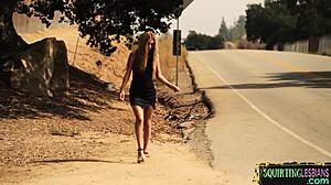 Hey soldier, lick that prisoner's wet pussy now!