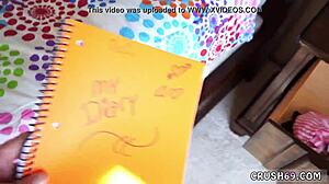 Did you see that cute teen babe seducing me with huge tits?