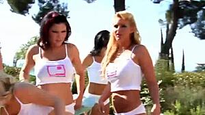 horny bikini girls in group sex