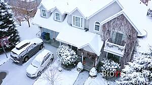 Cold weather turns this naughty stepsis horny and bold with her hunk in gay pov action