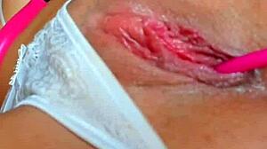 Solo Girl Teases Her Wet Pussy Playfully