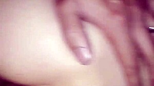 Skinny teen gets her pussy fucked POV, creampied by big cock 😍