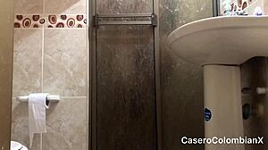 Shower Encounter with Friend's Wife: Amateur Latina Bent Over.