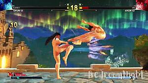 Chun Li Naked in Public - Street Fighter Outdoor Nude Scene