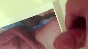 he strokes to patti november and cums hard