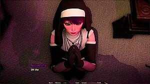 Azraesha plays intense Halloween blowjob