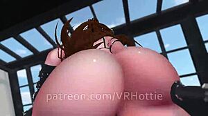 Intense Poolside Lap Dance with Fat Ass Face Sit