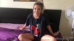 Caught masturbating in POV, damn, Samantha Flair is wild! 😳