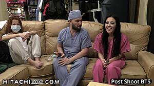 Patient Blaire Celeste Gets Hitachi Magic Wand Orgasms in Florida Hospital Exam