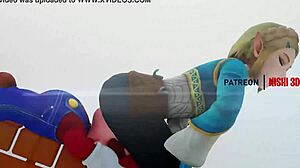 First Class Bitch Dances in 3D Porn Classroom Scene