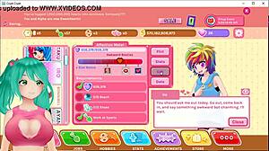 cute anime vtuber plays crush crush game