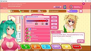 cute anime vtuber plays crush crush game